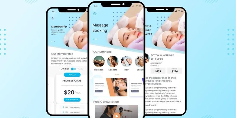 Massage app development company